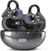 SHIJIAET Pearl Clip Ear Open Earbuds, Bluetooth 5.4 Headphones, IPX7 Waterproof Headsets, Clip