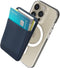 Sinjimoru Magnetic Wallet for MagSafe, Strong Card Holder for iPhone 15 14 13 12, Stretchy for IDs, Cash, Keys, M-Basic