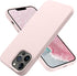 OTOFLY iPhone 13 Pro Case - Slim Liquid Silicone, Shockproof, Anti-Scratch Microfiber Lining, 6.1" (Chalk Pink)