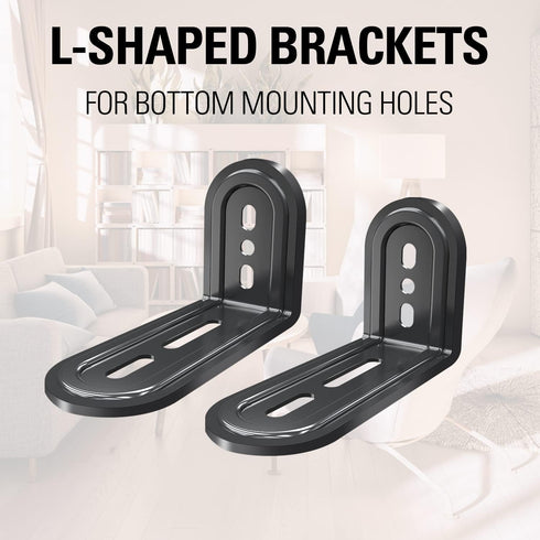 Mounting Dream Soundbar Mount for Most Sound Bars up to 15 lbs, Above or Under TV, with Detachable Extension Plates