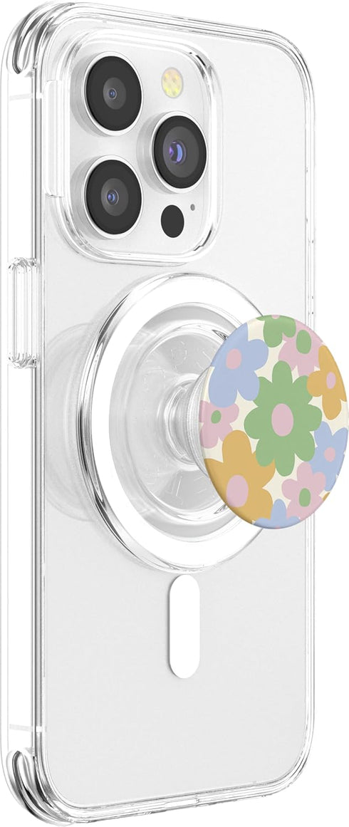 PopSockets MagSafe PopGrip for iPhone - Danish Pastel Aesthetic Daisy Flowers