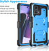 Njjex for Moto G Stylus 2023 5G Case, Shockproof Heavy Duty Holster with Built-in Screen Protector, Blue