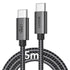 XAOSUN USB C to USB C Cable (240W 16FT), Fast Charging Cable for iPhone 15, MacBook Pro/Air, Samsung Galaxy S23, Pixel