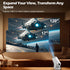 BESUS 4K 1080P 180 17-130" Mini projector, with wired screen sync portable projector rotation. screen video projector.