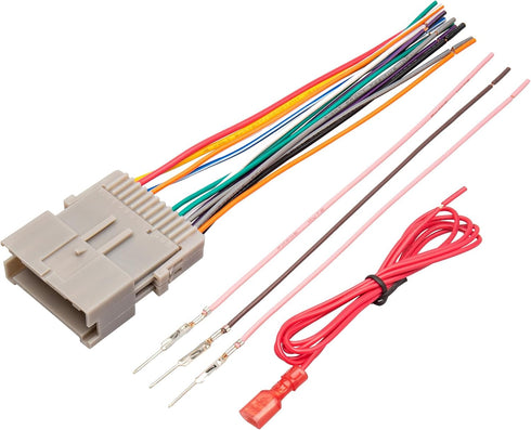 RED WOLF Stereo Wiring Harness Fit for 2002-2008 GMC Envoy Sierra Chevy