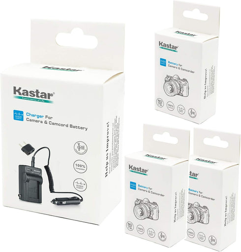 Kastar Battery (X3) & Travel Charger Kit for Samsung SLB-10A, EA-SLB10A and Samsung EX2F HZ15W Digital Cameras