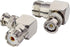 Boobrie L Shape UHF to BNC Connector, BNC Male to UHF Female Right Angle Coax Adapter for CB Ham Radio (2-Pack)
