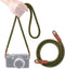 120cm Vintage Soft Camera Strap, Rope Neck Shoulder Strap for Sony Nikon Canon Fuji Mirrorless DSLR SLR (Green)