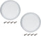 Fielect 2Pcs 8" Speaker Grill Mesh Cover, White SubWoofer Grill Cover with 8 Screws, Car Speaker Guard Protector