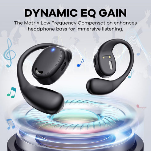 Open Ear Headphones - AirFlow Pro Bluetooth 5.3 Earbud Wireless Earphones for Running and Outdoor Activities with