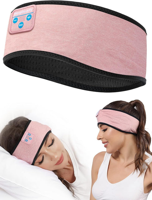 Wireless Bluetooth Sleep Headphones, Comfy Sleeping Eye Mask Headset, Sport Headband Earbuds for Running