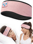 Wireless Bluetooth Sleep Headphones, Comfy Sleeping Eye Mask Headset, Sport Headband Earbuds for Running