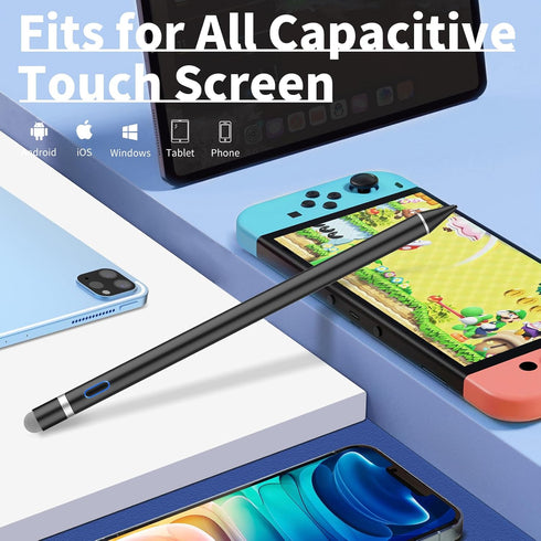 OOCLCURFUL Stylus Digital Pen for Touch Screens, Active Pencil Fine Point Compatible with iPhone iPad and Other Tablets