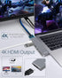 USB C Hub for MacBook Pro, 7 in 2 Multiport Adapter with 4K HDMI, Thunderbolt PD, USB 3.0, SD/TF Reader