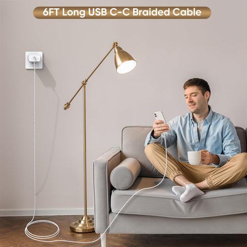 UCCRIE iPhone17/16 3Pack 20W 6FT 17E/Air/17 Max/17 Pro/16E/16 Pro/15Plus/15,iPad Fast Charger Charging, USB-C Charger