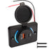 RV USB Outlet, 12 Volt USB Wall Outlet with 18W PD USB-C and Quick Charge 3.0 USB-A Charger Socket, Dual Port 12V-24V