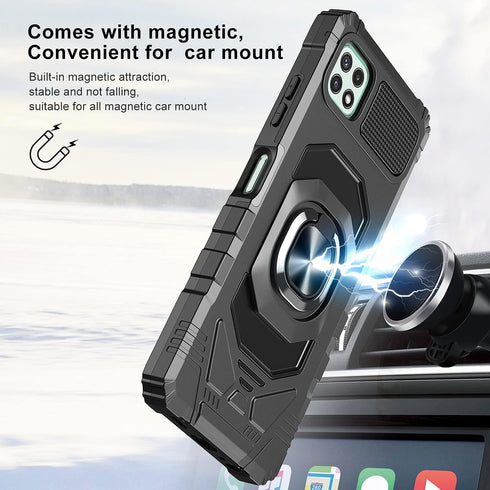 Ailiber Case for Boost Celero 5G, Wingtech Celero 5G with Screen Protector, Ring Kickstand Heavy Duty Shockproof Cover