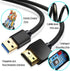 USB to HDMI Adapter Cable 6.6FT, Male to Male Full 1080P HD Display Cable for PC/Laptop to Monitor/HDTV/Projector