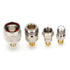 SMA Connector Kit, Adapter Standard SMA/BNC/UHF/N/F Male to Female Cable Connector Pack of 16