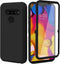 Annymall LG V40 Case, ThinQ Case with Built-in Screen Protector, Rugged Heavy Duty Cover