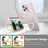 CellEver iPhone 15 Pro Max Case - Slim Magnetic Silicone, Military Grade, MagSafe Compatible, Durable Kickstand, Chalk