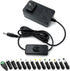 Gilivier 24V Power Supply AC Adapter DC 24V Power Cord 6.2FT with Switch