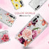 Osophter for Moto G Fast Case, Flower Floral Shock-Absorption TPU Rubber Cover for Motorola Moto G Fast (Purple Flower)