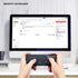 Rii Mini Wireless Keyboard with Touchpad & QWERTY, Bluetooth & 2.4G Connection, Backlit Portable Keyboard with Laser