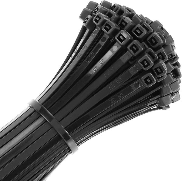 UL Listed Heavy Duty Cable Zip Ties 4 Inch, 1000Pcs Industrial Nylon Durable Self Locking Wire Tie Wraps with 20 lbs