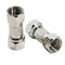 Male to Male Coax Connector, 2 Pack 75 Ohm F Type RG6 Coaxial Cable Adapter for TV, Antenna, Splitter, Amplifier