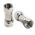 Male to Male Coax Connector, 2 Pack 75 Ohm F Type RG6 Coaxial Cable Adapter for TV, Antenna, Splitter, Amplifier