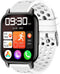 Lamshaw Smart Watch Bands for Popglory P66, Silicone Replacement Straps with Metal Buckle for MorePro H56, Kimnix T99
