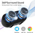 HONKYOB Speaker,360 USB Computer Speaker with Built-in Microphone, Mini Soundbar Speaker for Desktop Laptop PC, Plug