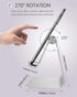 CreaDream Adjustable Phone Stand, Aluminum Desktop Holder, Compatible with iPhone Xs Max Xr 8 7 6 6s Plus SE, Silver