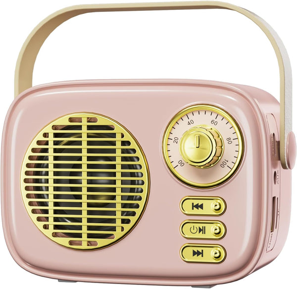 vxllenmes Retro Bluetooth Speaker, Vintage Decor,Best Birthday Gifts Ideas for Women Teenage, Support