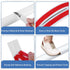 Floor Cord Cover Self Adhesive Hider for Power Cord Management, 20Ft (White)