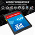 INDMEM SD Card 4GB, 8 Packs Class 4 Flash Memory Card, MLC Standard Secure Digital Cards for Camera