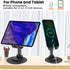 2PCS Cell Phone Stand, Adjustable Phone Holder 360° Rotation Fully Foldable Desktop Dock Compatible with iPhone 15 14 13 Pro Max Android Smartphone E-Reader Tablets(Black&Black)