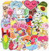 QTL Cute Waterproof Stickers for Girls Vinyl Packs for Water Bottles Hydro Flask Kids Teens 100Pcs