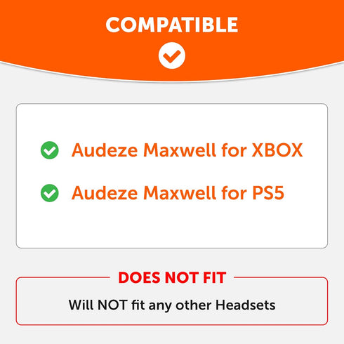 WC Freeze Maxwell Cooling Gel Earpads for Audeze Maxwell Headphones by Wicked Cushions - Black