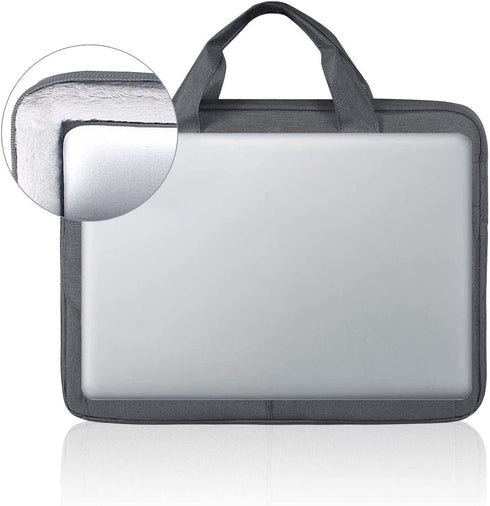 LANDICI 15.6 Inch Laptop Bag Carrying Case with Shoulder Strap, Slim Waterproof Computer Sleeve Cover for MacBook Pro,