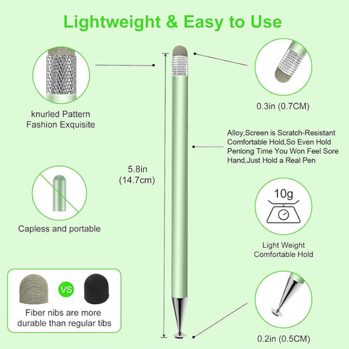 Zhao Cai Jin Bao Touchscreen,3pcs 2in1 4Tips) Stylus Pen for High Precision Sensitivity Stylus, Suitable