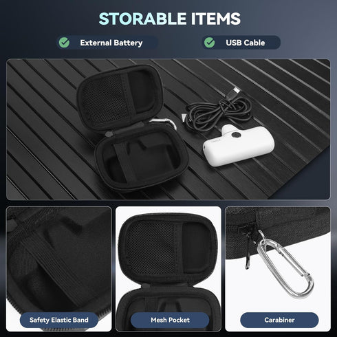 Carry Case Compatible with iWALK Portable Charger Power Bank, for Anker 621 Nano Mini Power Bank (Case Only)