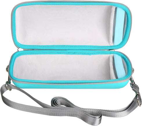 Mchoi Hard Portable Case for JBL Charge 4 / Charge 5 Waterproof Bluetooth Speaker, Teal, with Shoulder Strap, Case Only