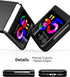 for Moto Razr Plus Case, Slim Hard PC Shockproof Case with Front Tempered Glass Screen Protector for Motorola Moto Razr
