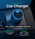 InfinaCore 130W USB Car Charger, Multi-Port USB-C & USB-A Car Lighter Adapter for Fast Charging Phone, Tablet, Laptop,