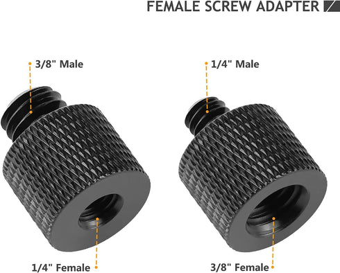 24 Pcs Camera Screw Adapter 1/4 to 1/4 and 1/4 to 3/8 Tripod Mount Converter Set for Camera Mount and Monopod