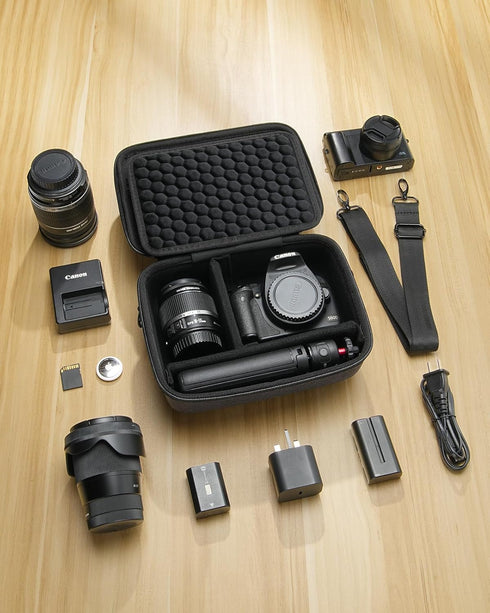 T7/R50/R100/R6 7 a6400 6 2 SQERO Camera Case for Canon EOS Rebel Mark II/Sony Alpha IV/Alpha DSLR SLR Mirrorless