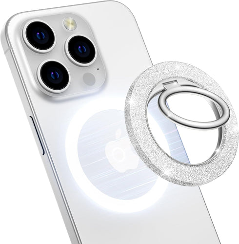 GVIEWIN Magnetic Phone Ring Holder, Compatible with MagSafe, Adjustable Kickstand for iPhone 15 Pro Max/Pro/Plus