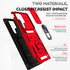 SunStory Military-Grade Case for Samsung Galaxy S22 Ultra with HD Screen Protector, Kickstand & Slide Camera Cover, Red